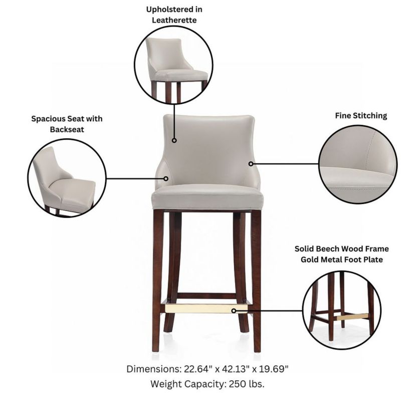 Shubert Barstool - Set of 3