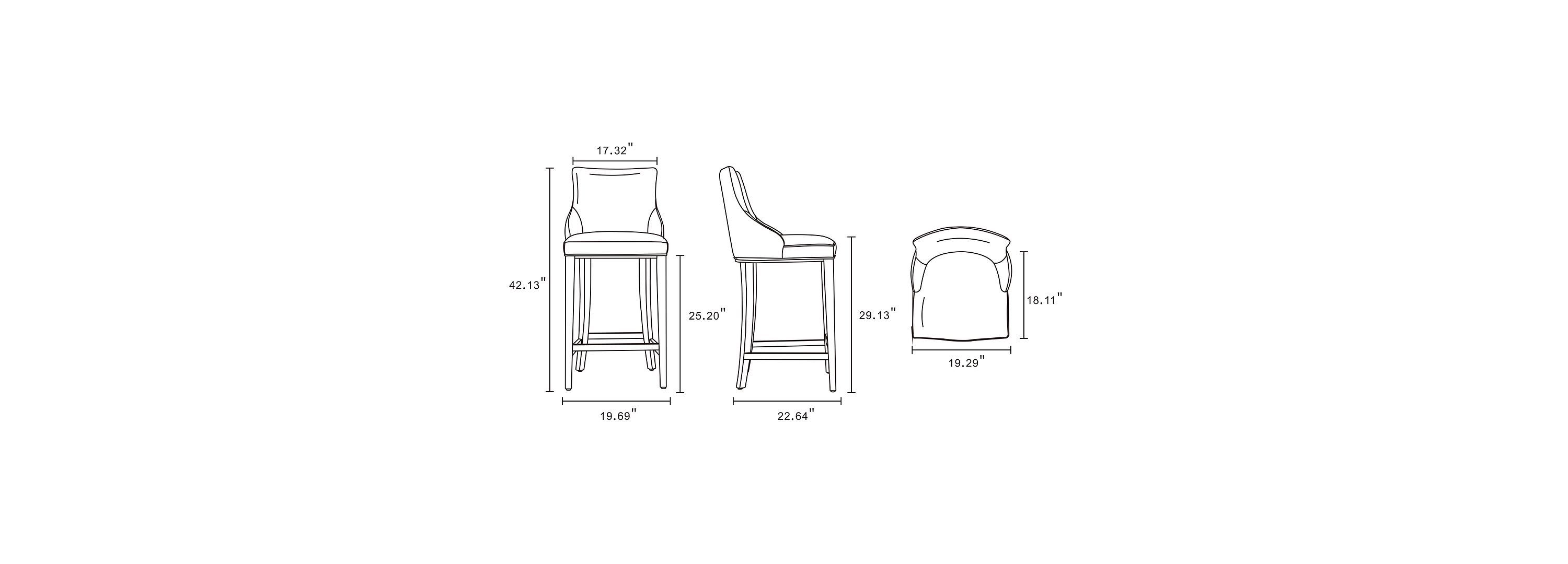 Shubert Barstool - Set of 2