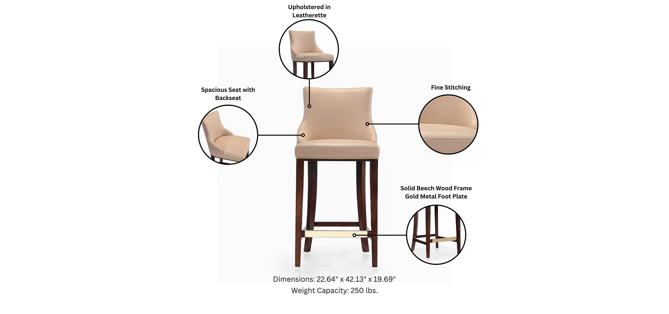 Shubert Barstool - Set of 2
