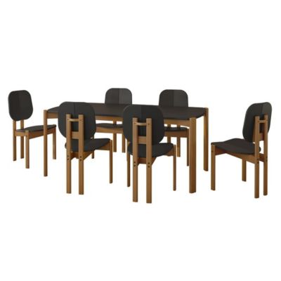 Manhattan Comfort Gales 70.87 Dining Table Set of 7