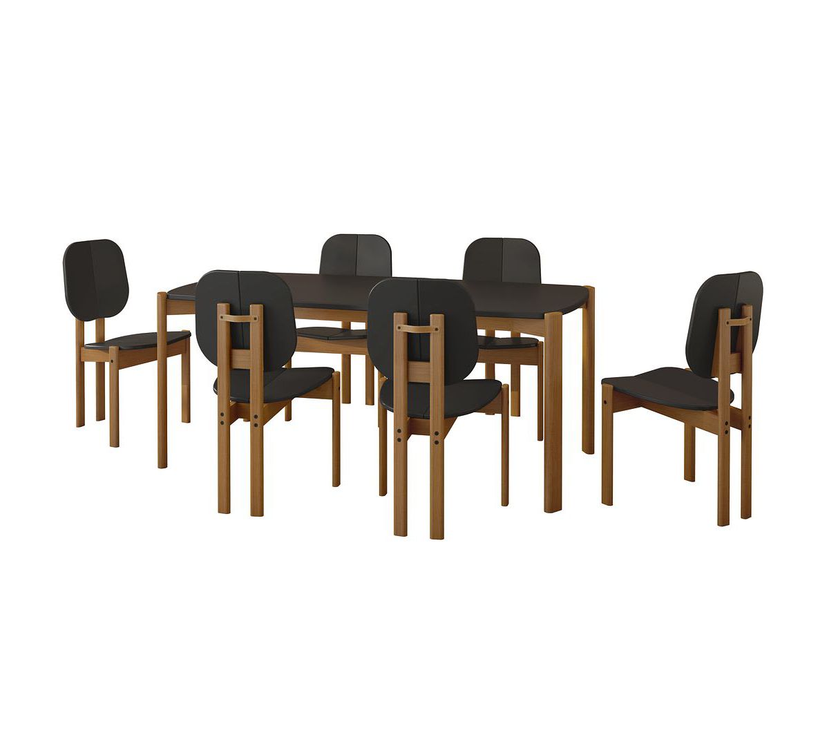 Gales 70.87 Dining Table Set of 7