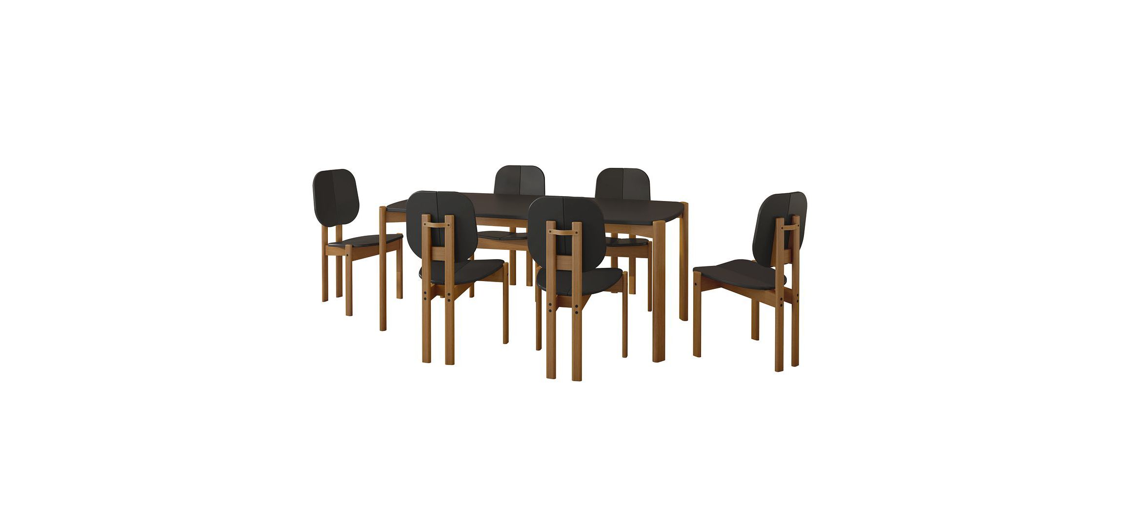 Gales 70.87 Dining Table Set of 7