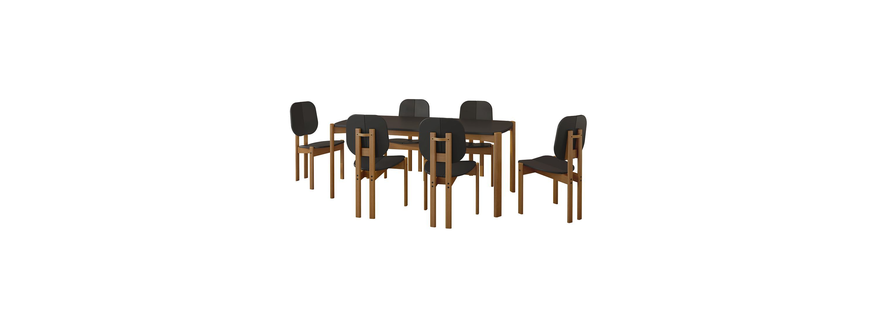 Gales 70.87 Dining Table Set of 7