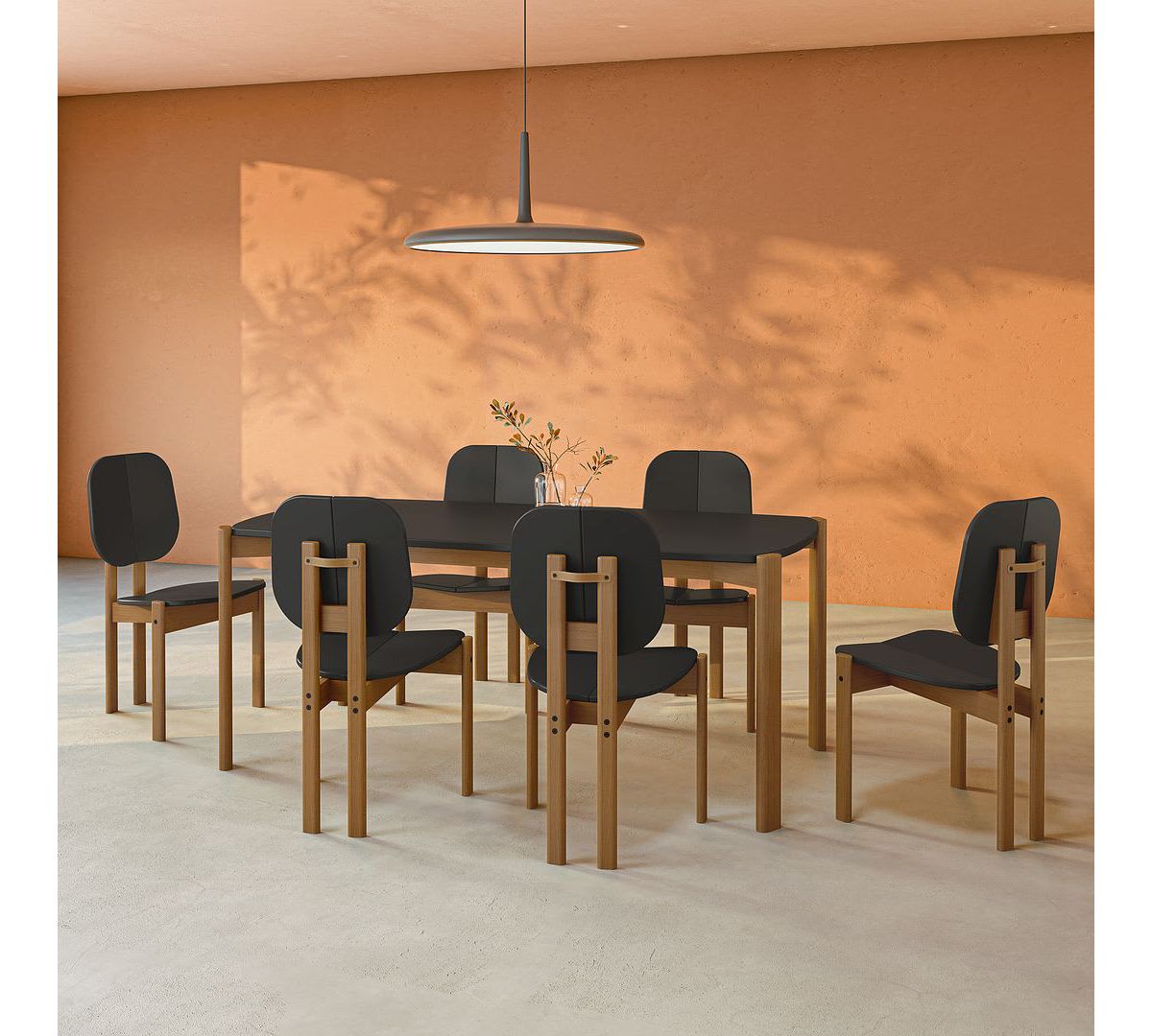 Gales 70.87 Dining Table Set of 7