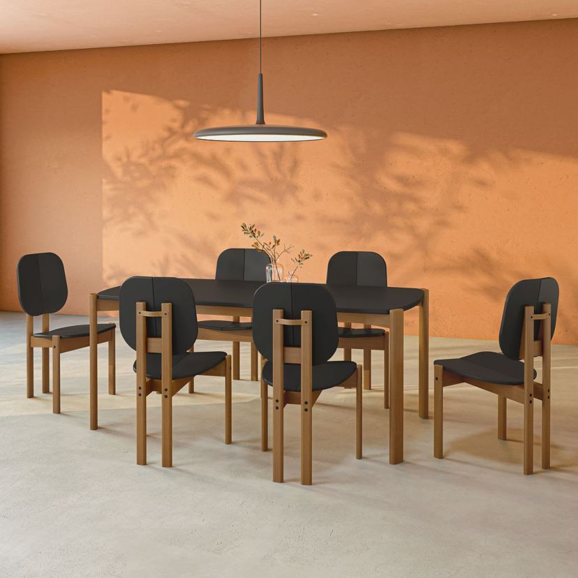 Gales 70.87 Dining Table Set of 7
