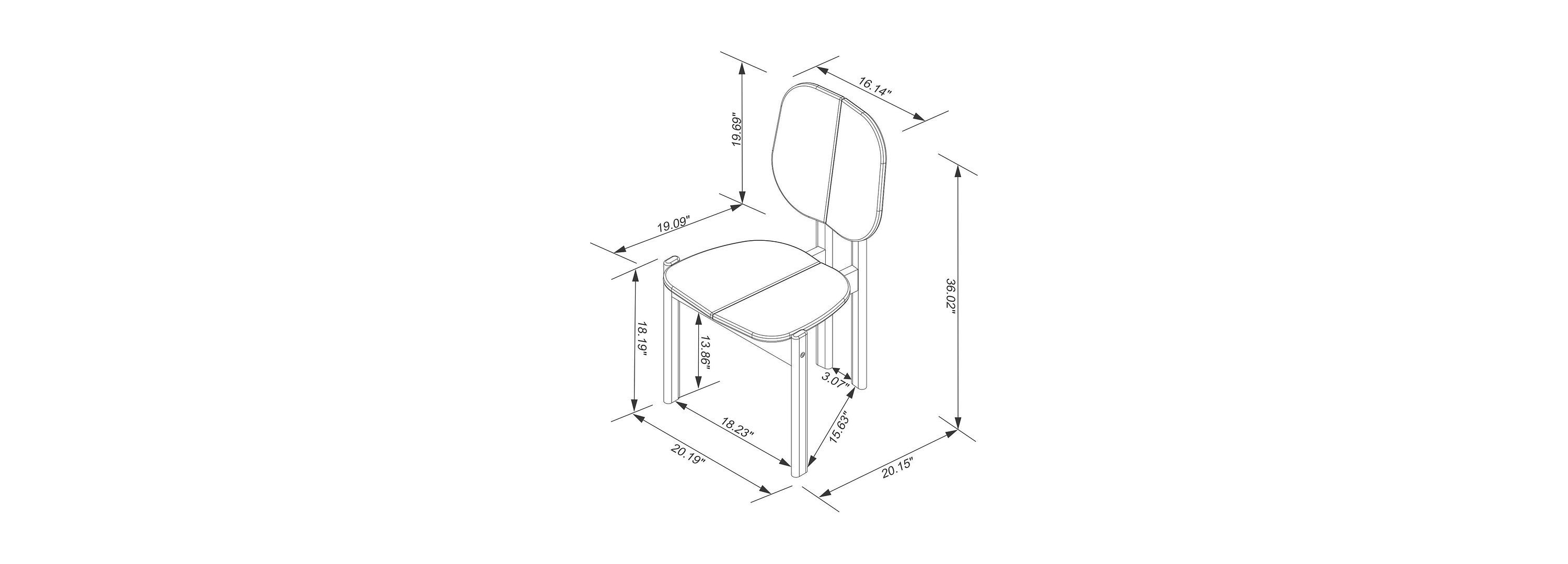 Gales 70.87 Dining Table Set of 7