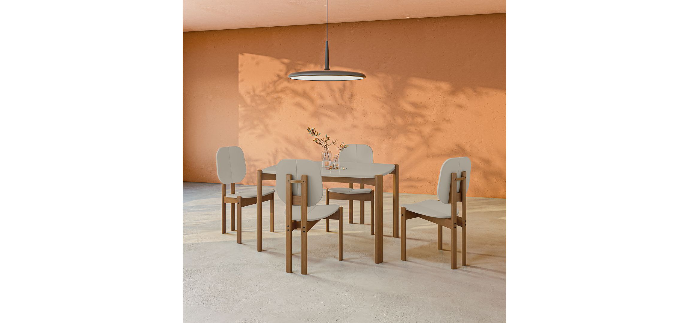 Gales 47.24 Dining Table Set of 5