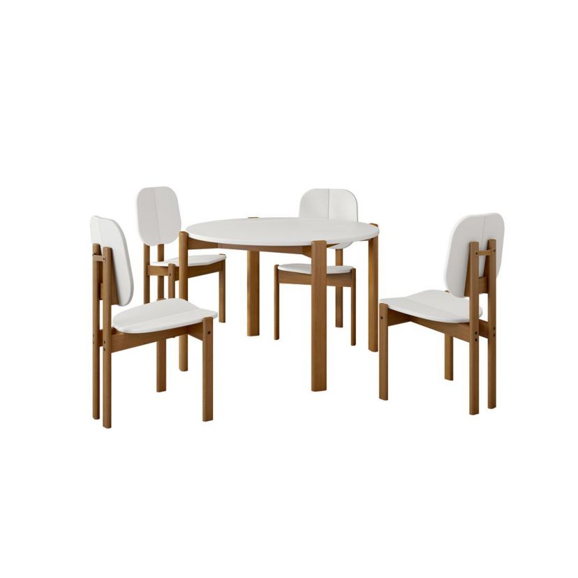 Gales Round 46.54 Dining Table Set of 5