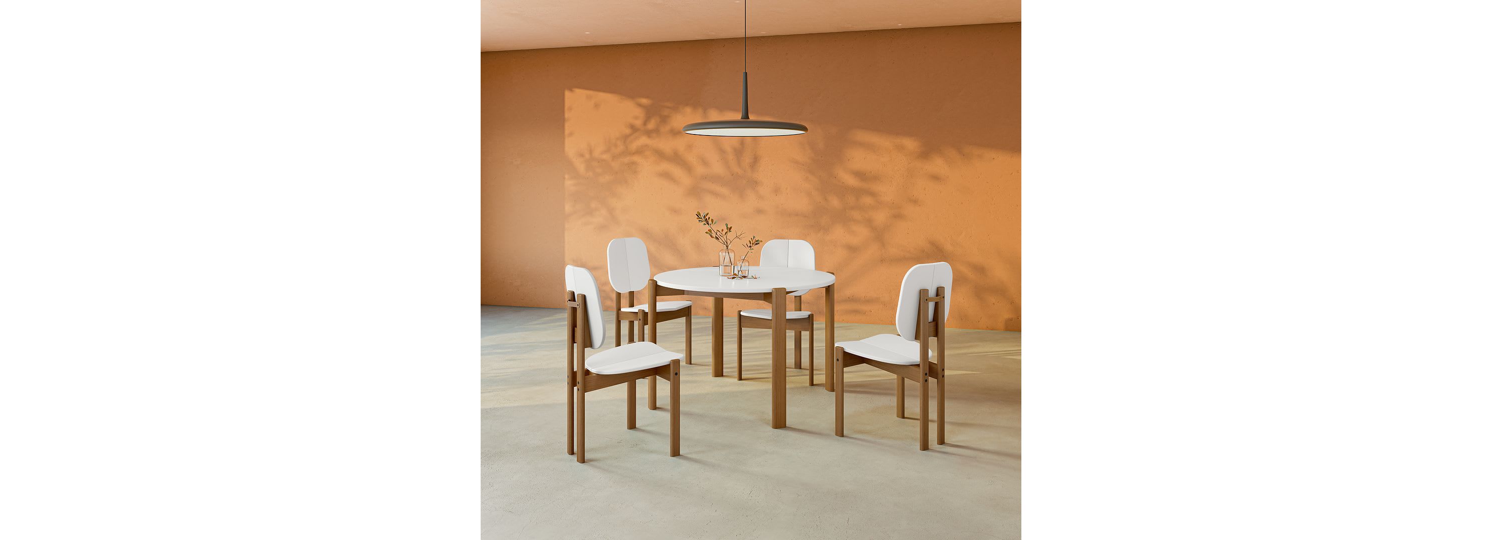 Gales Round 46.54 Dining Table Set of 5