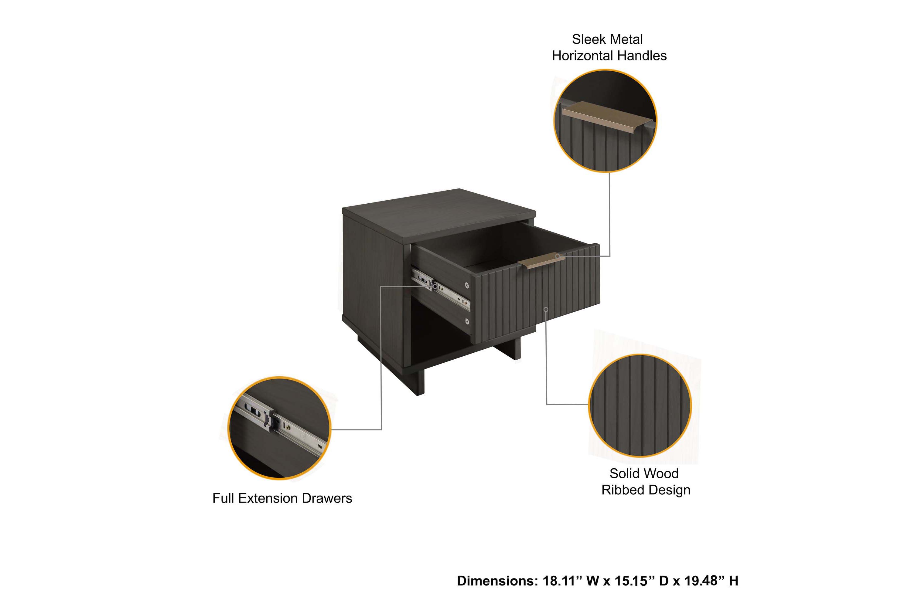 Granville 2- Piece Nightstand