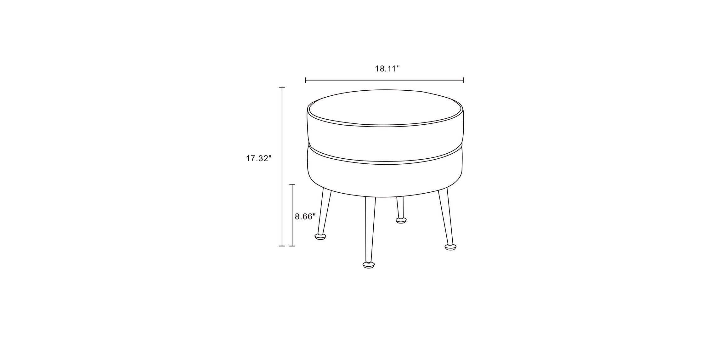 Bailey Ottoman - Set of 2