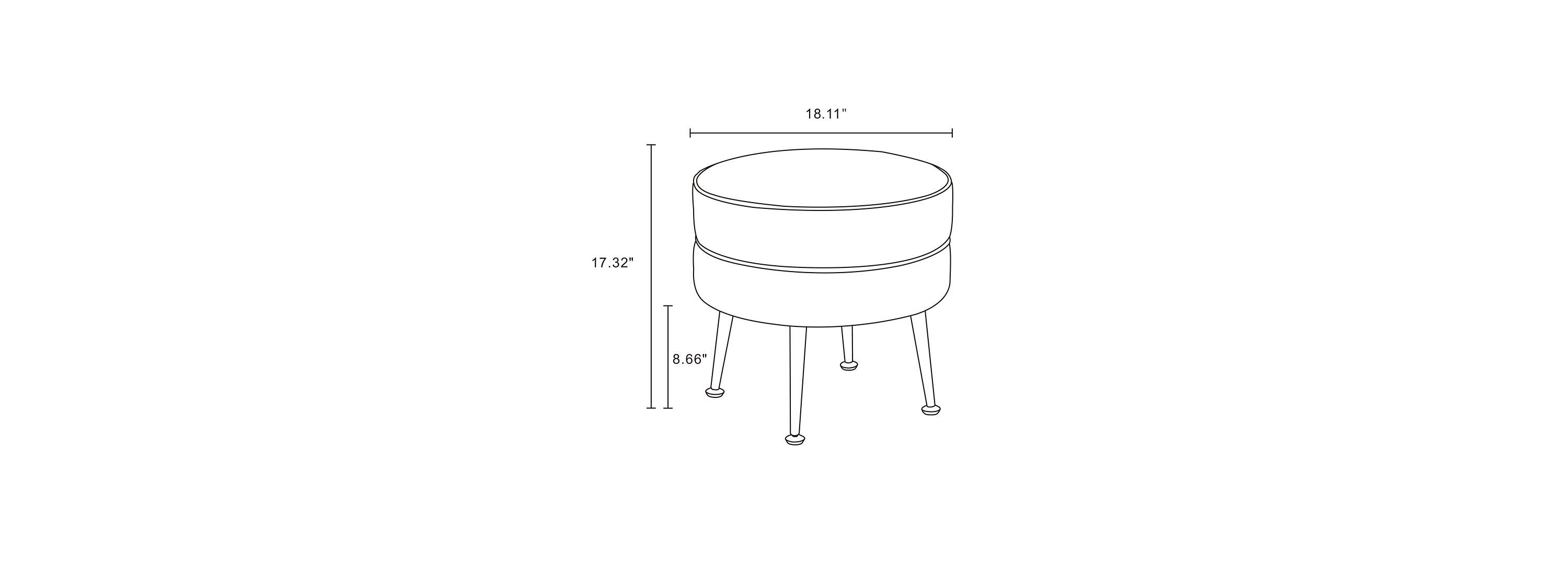 Bailey Ottoman - Set of 2
