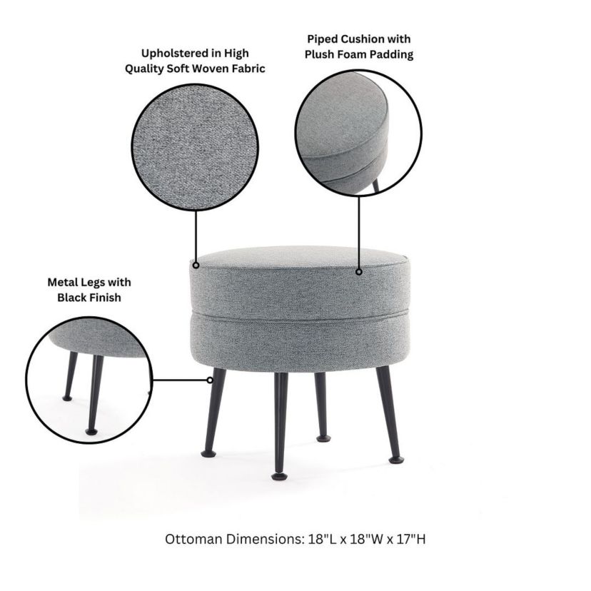 Bailey Ottoman - Set of 2