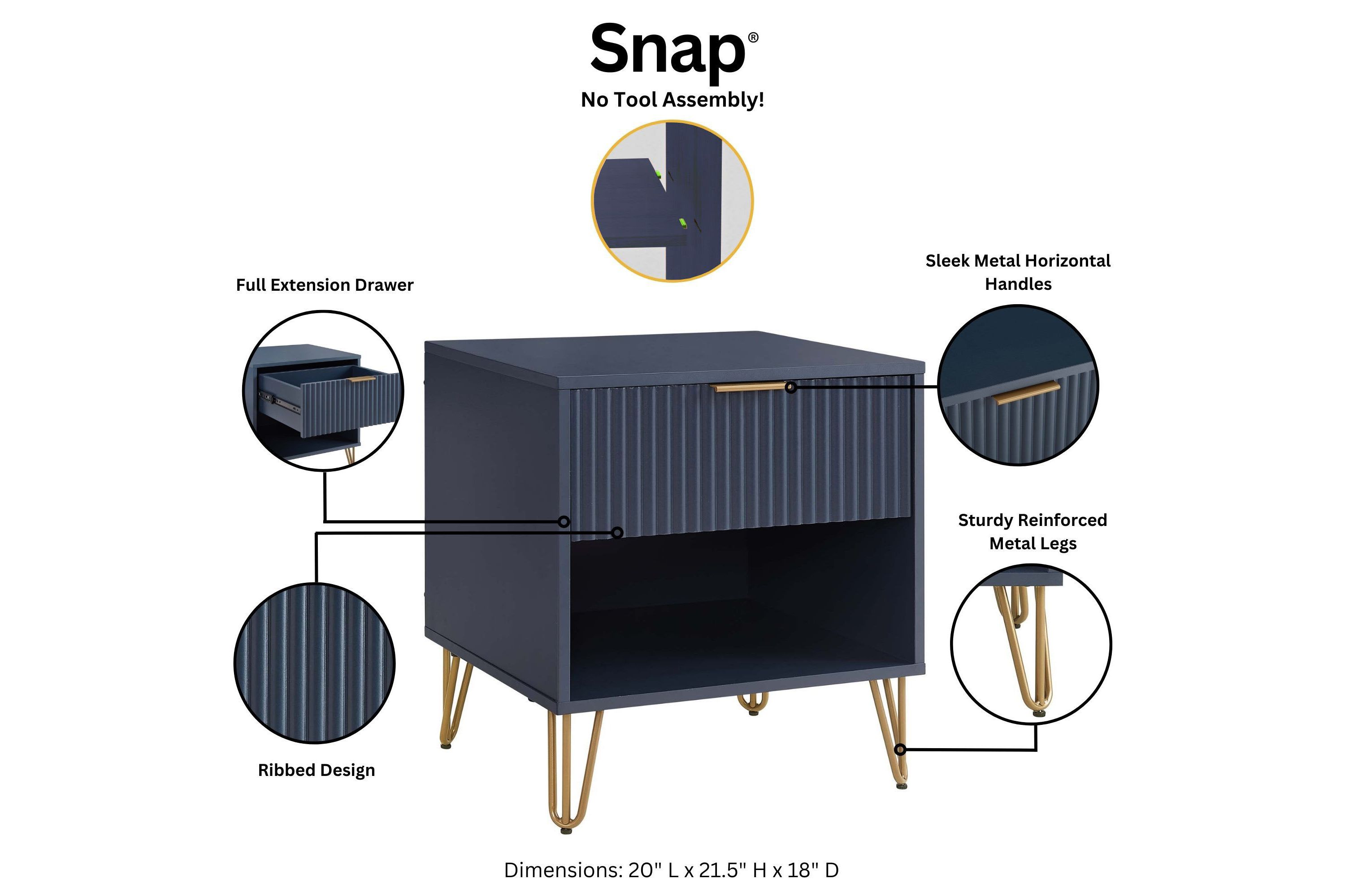 DUMBO 1.0 Nightstand - Set of 2