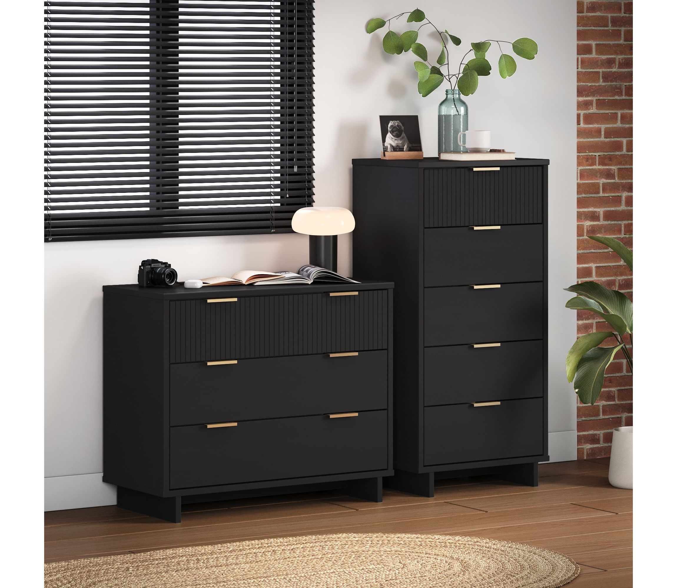 Granville 2 Piece - Tall Narrow and Standard Dresser