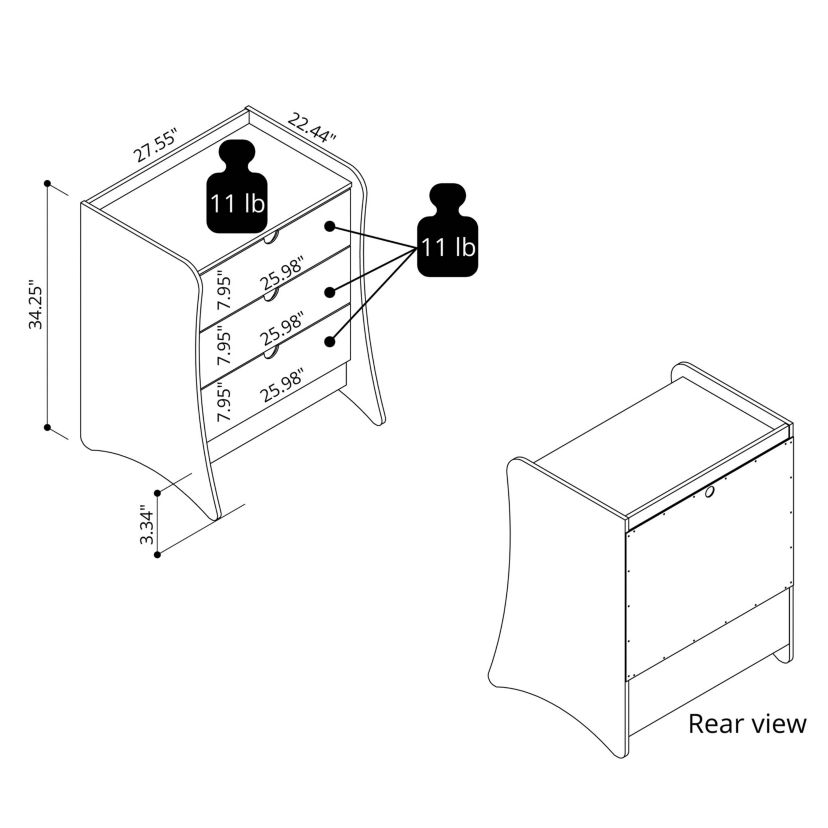 Coney Dresser (Set of 2)
