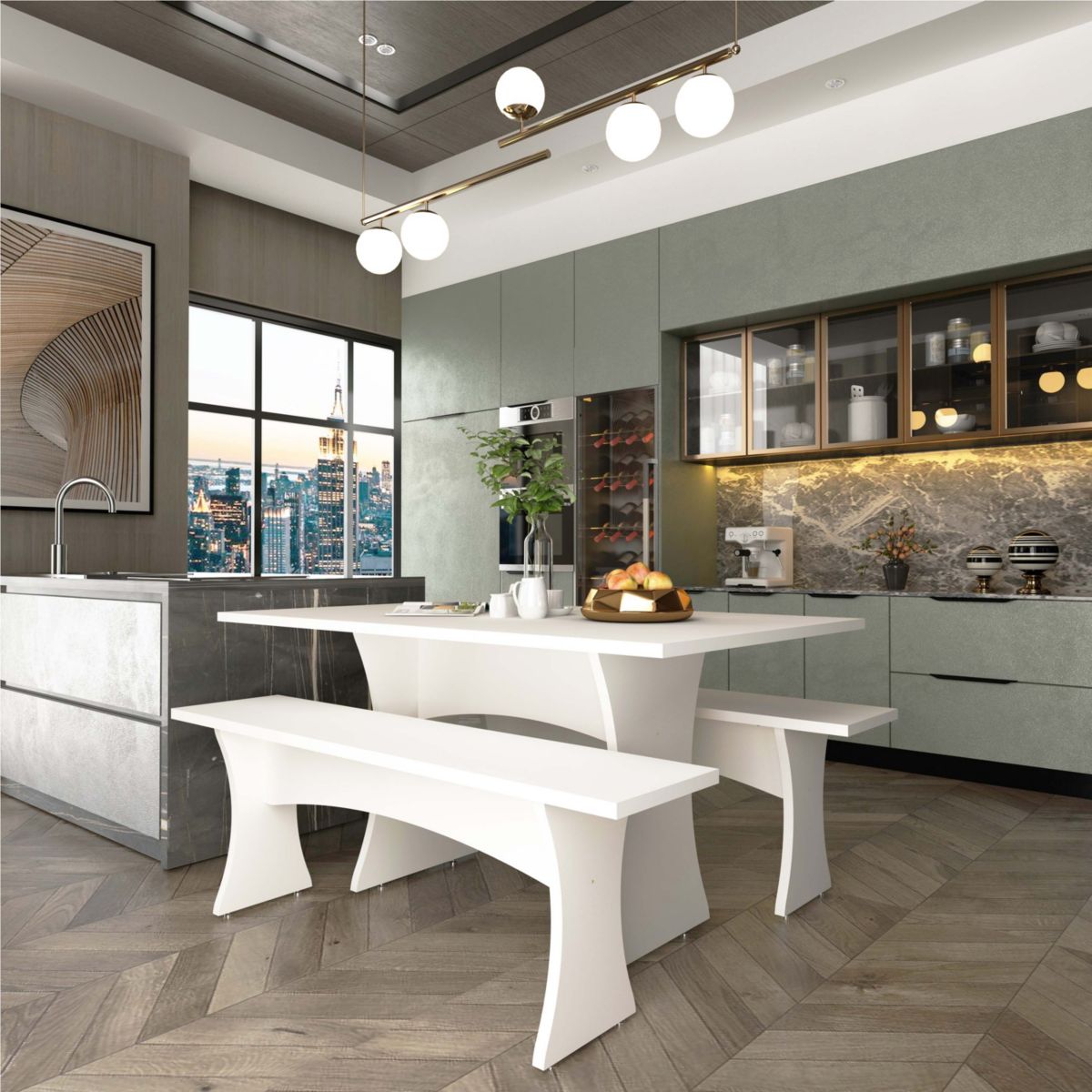 Coney Dining Set of 3