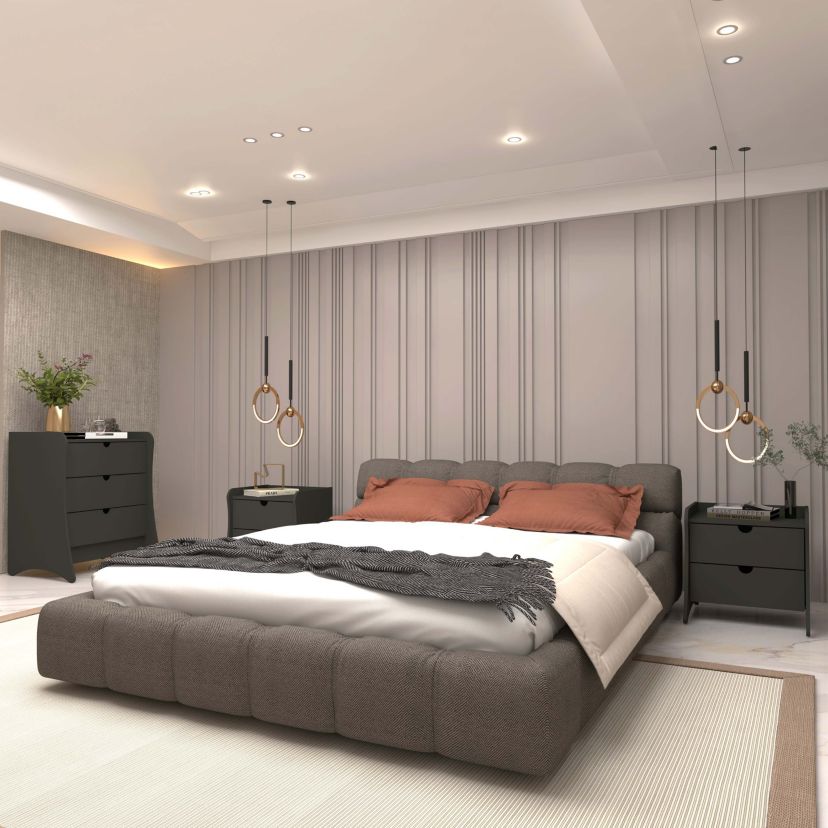 Coney 3-Piece Dresser and 2 Nightstands