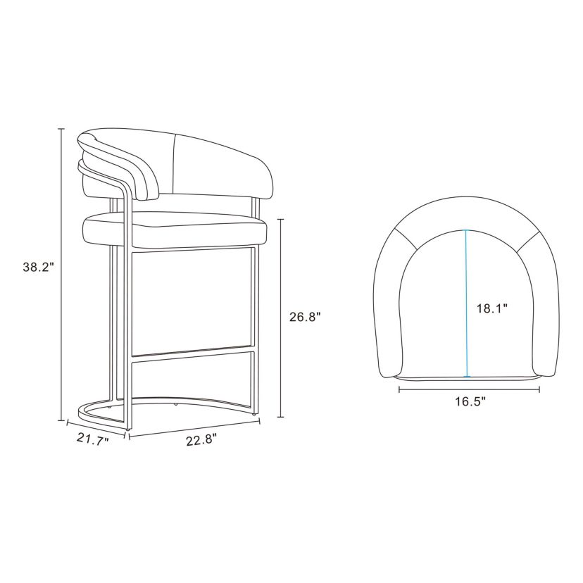 Augusta Counter Stool - Set of 3