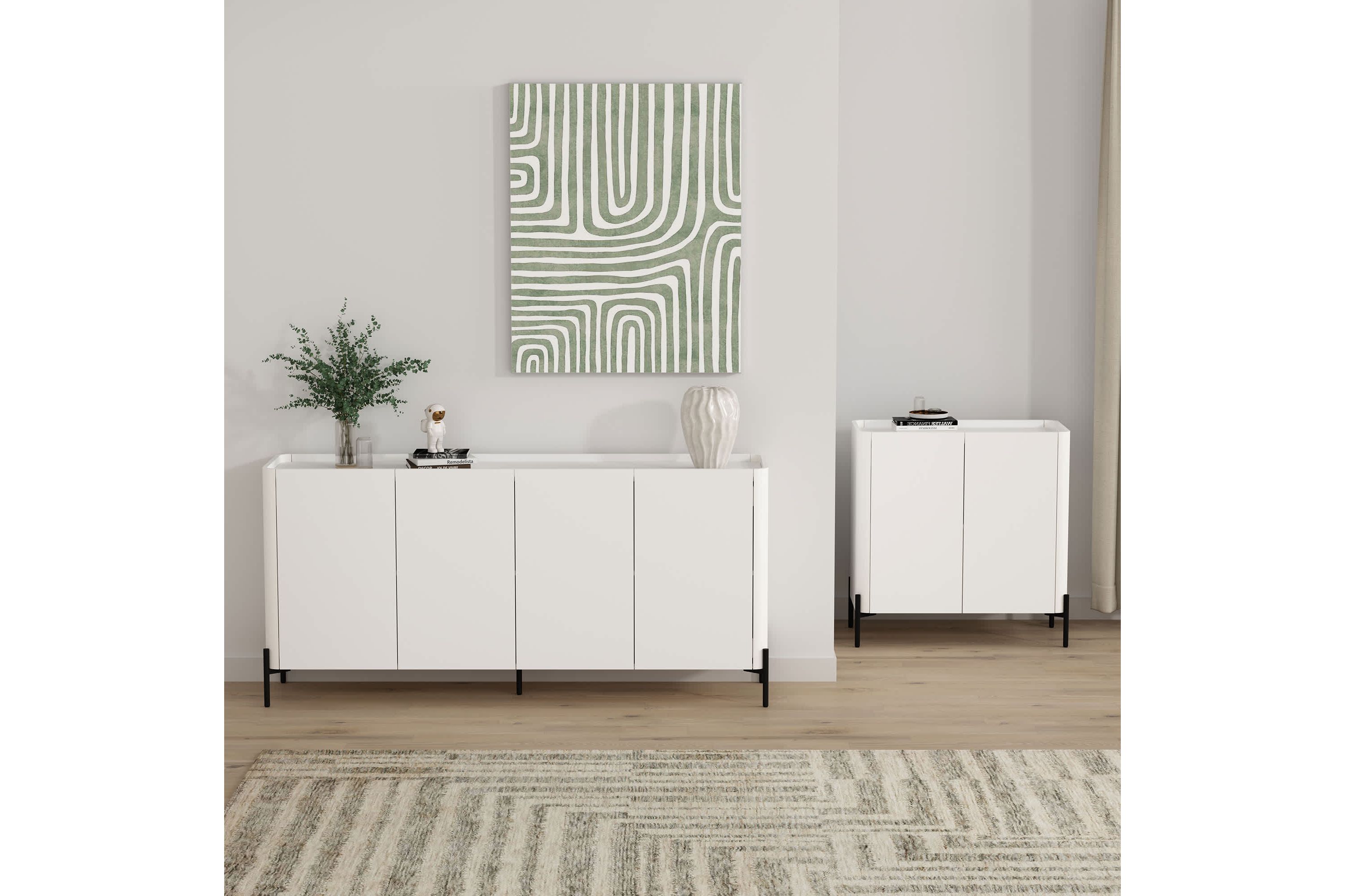 2-Piece Abbey Accent Cabinet and Sideboard
