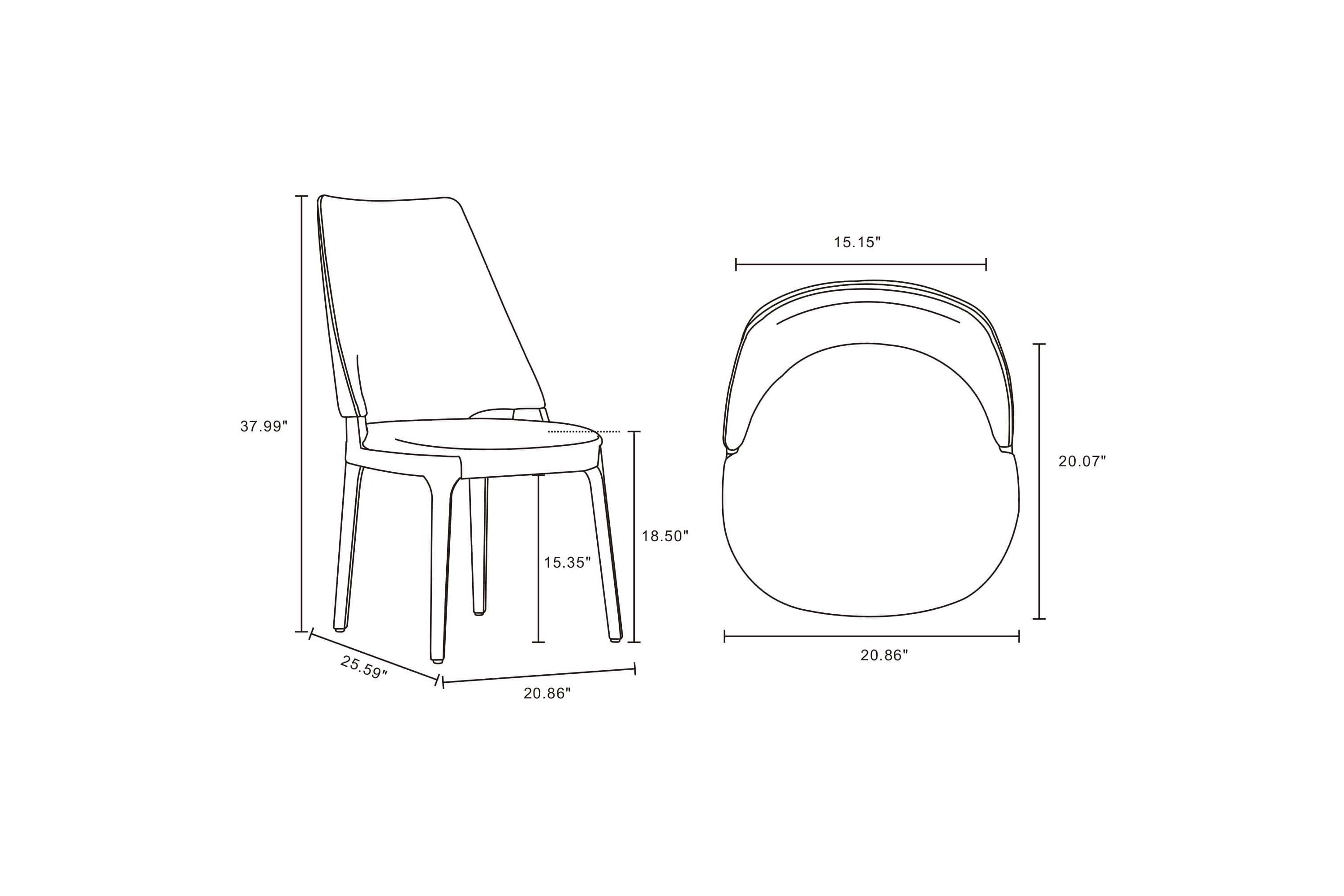 Kara Dining Chair - Set of 4