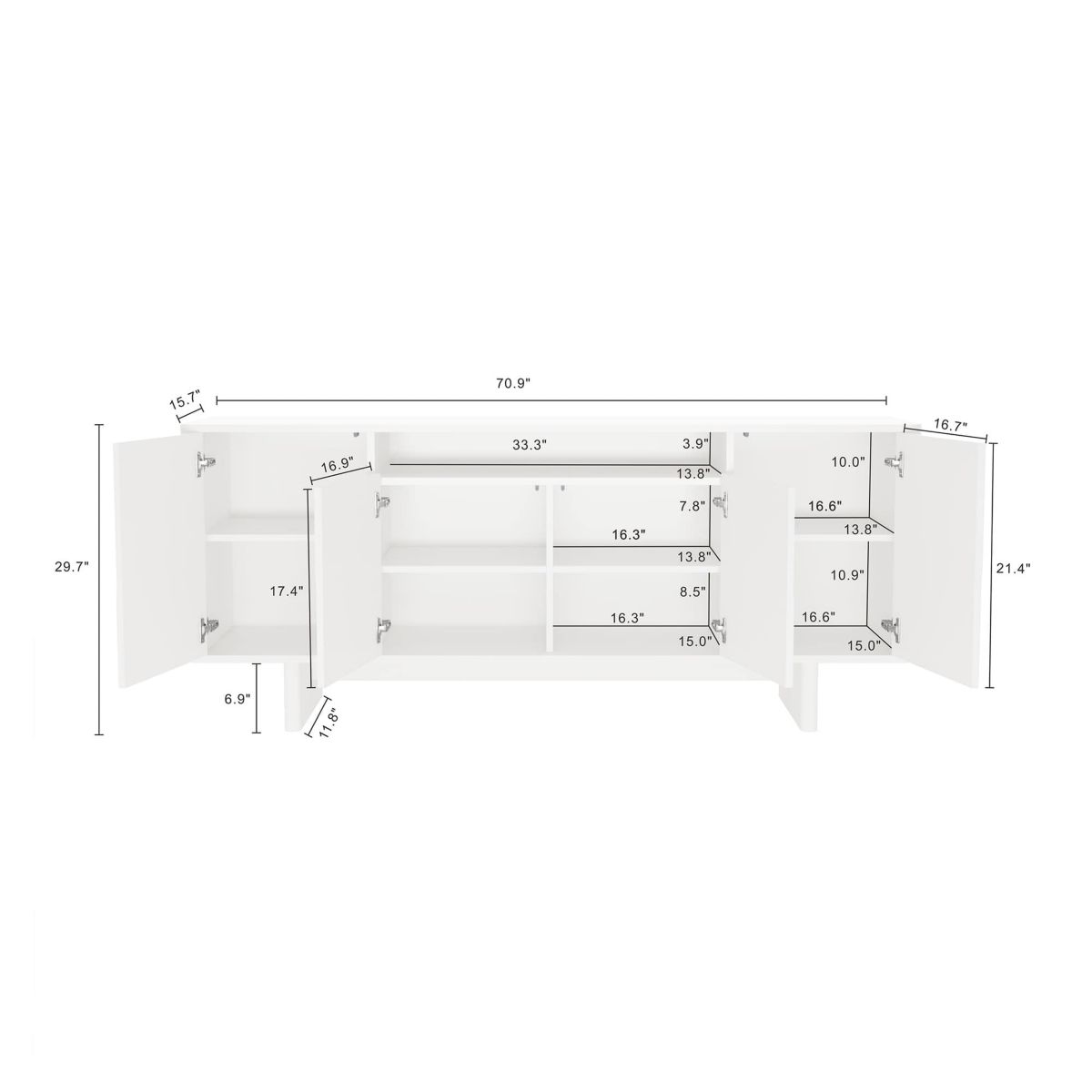 Ella 70.86" Sideboard