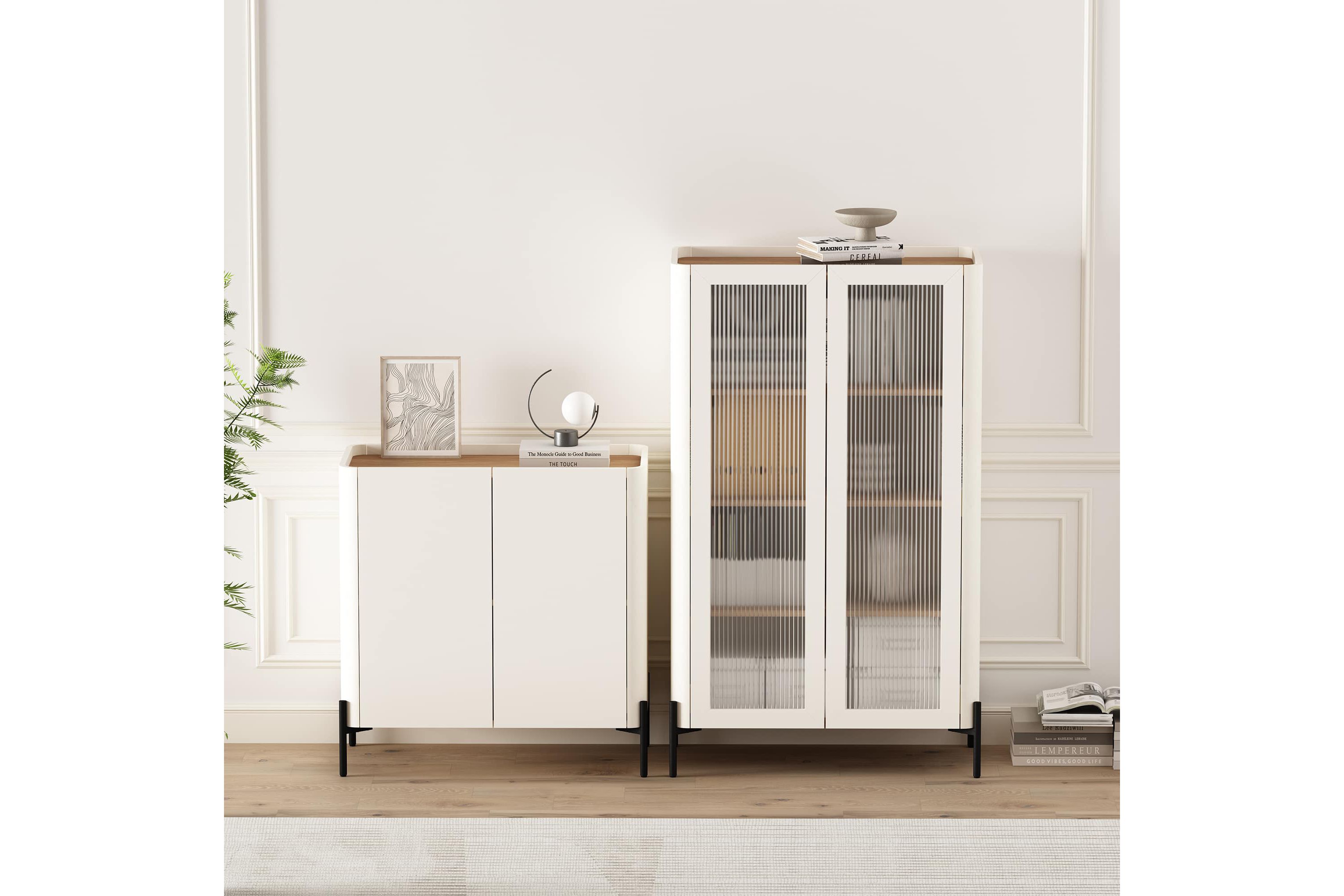2-Piece Abbey Accent Cabinet and Bookcase
