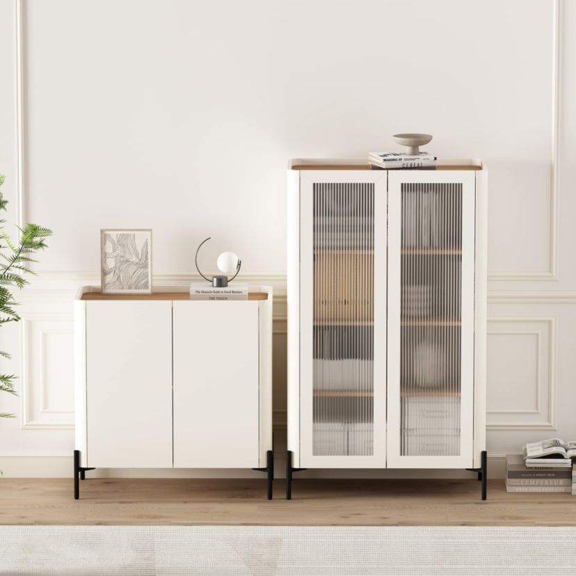 2-Piece Abbey Accent Cabinet and Bookcase