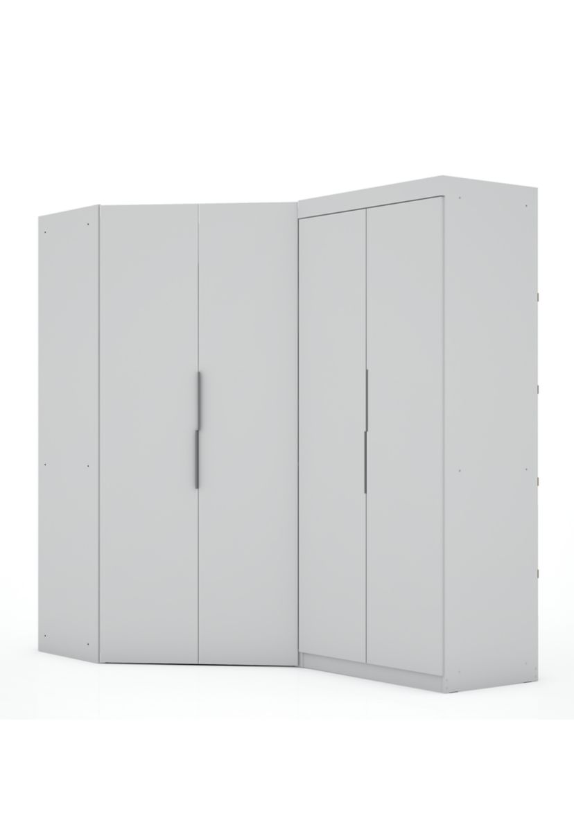 Mulberry 3.0 Sectional Corner Wardrobe Closet - Set of 2 in Tatiana Midnight Blue