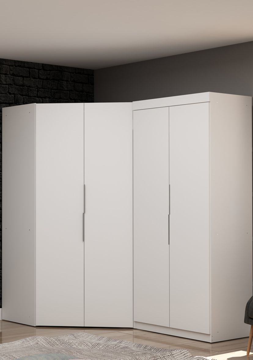 Mulberry 3.0 Sectional Corner Wardrobe Closet - Set of 2 in Tatiana Midnight Blue