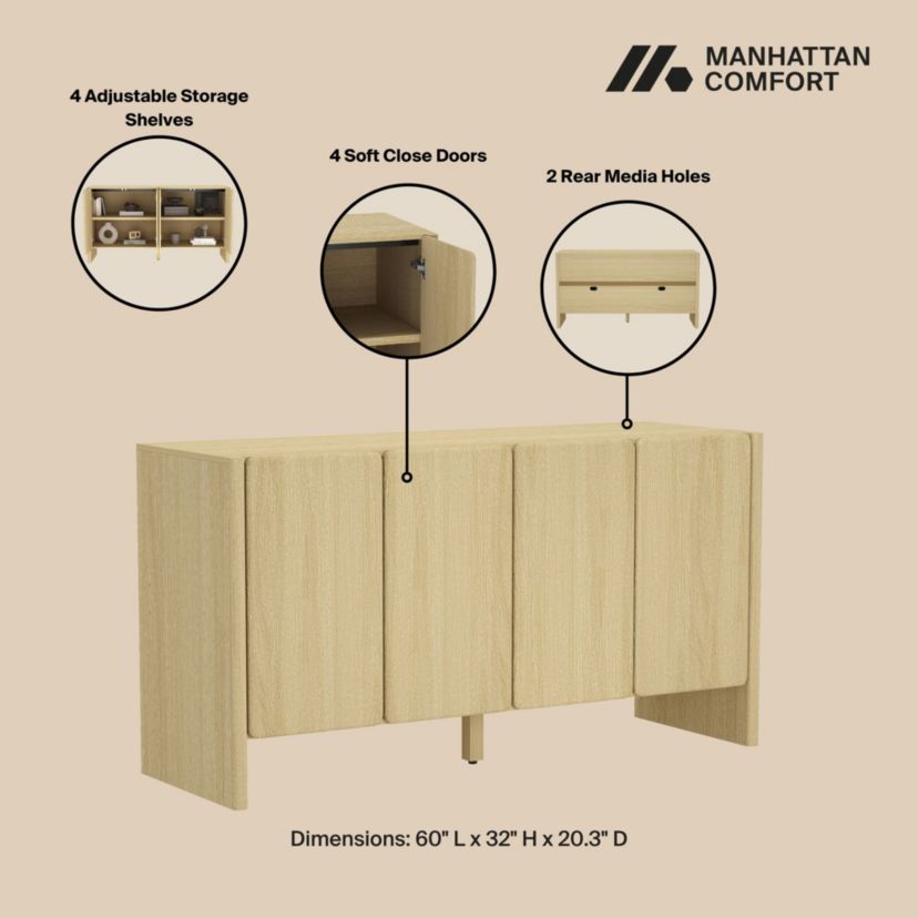 Linda 60" Sideboard