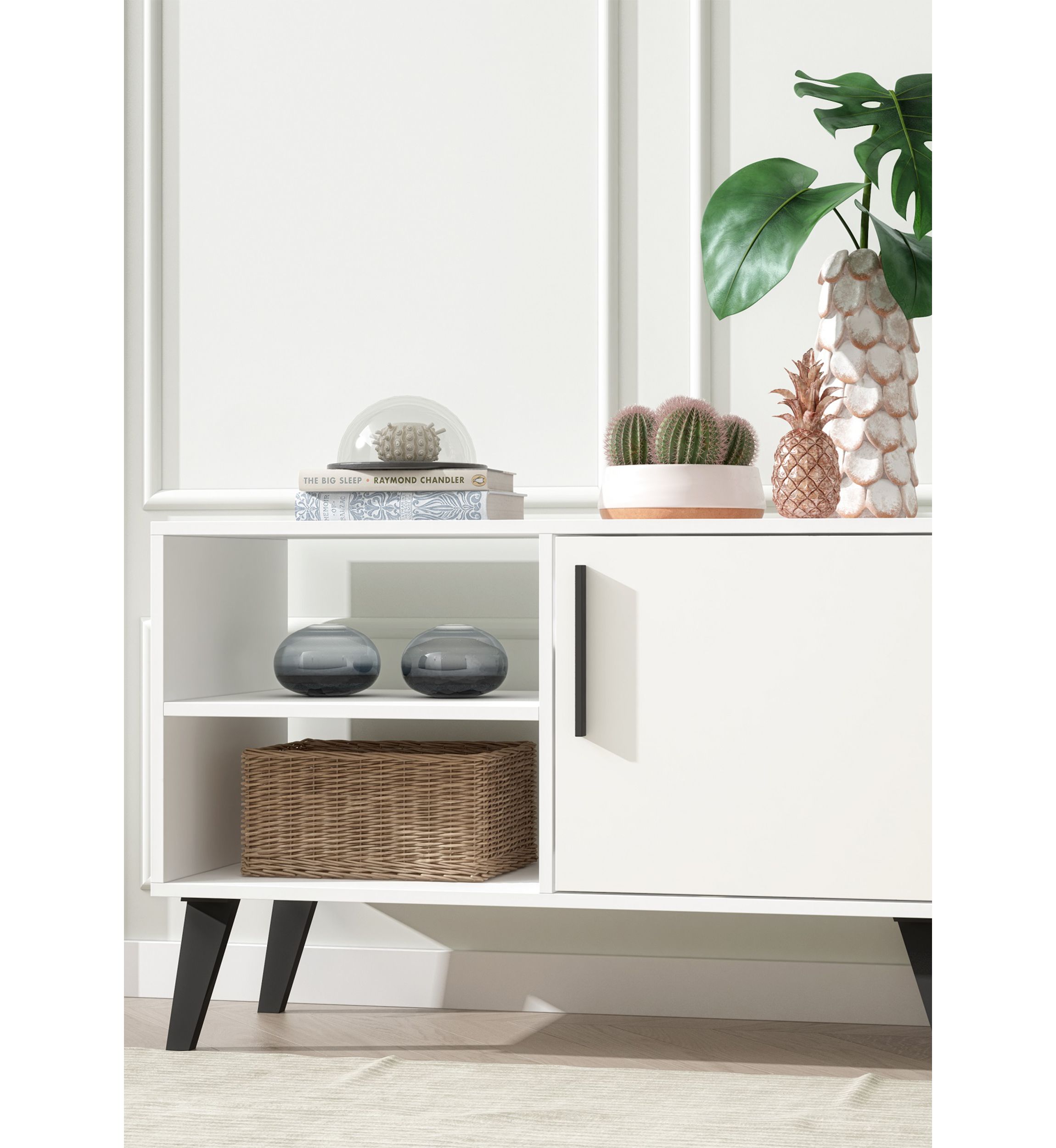 Amsterdam 35.43" TV Stand in White