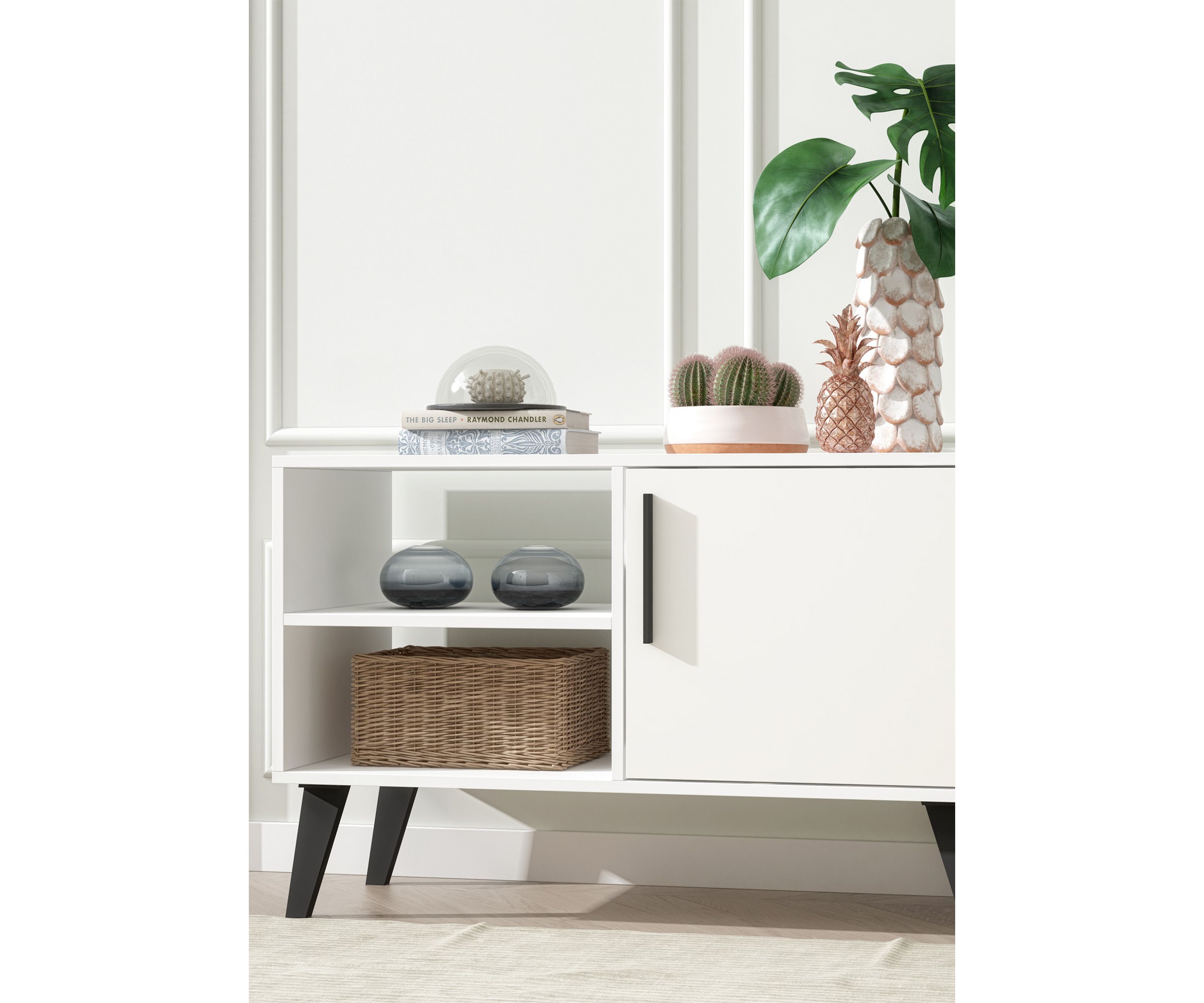 Amsterdam 35.43" TV Stand in White
