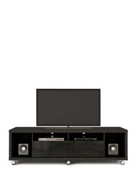 Manhattan Comfort Cabrini TV Stand 1.8 in Black Gloss and Black Matte -  7898357112735