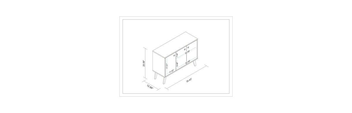 Bromma 35.43" Sideboard 2.0 in White