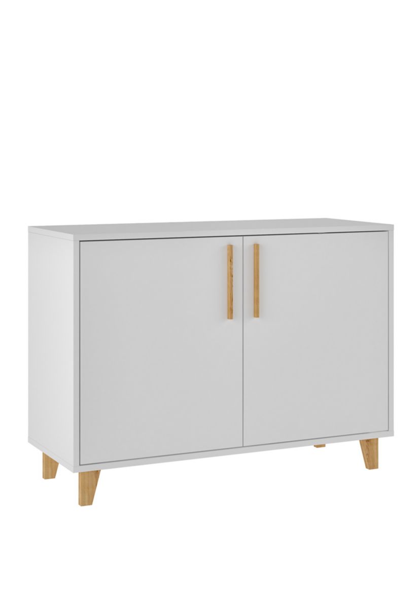 Herald Double Side Cabinet in White