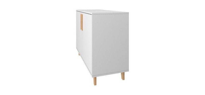 Herald Double Side Cabinet in White