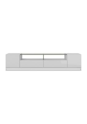 Vanderbilt 85.43" TV Stand in White Gloss