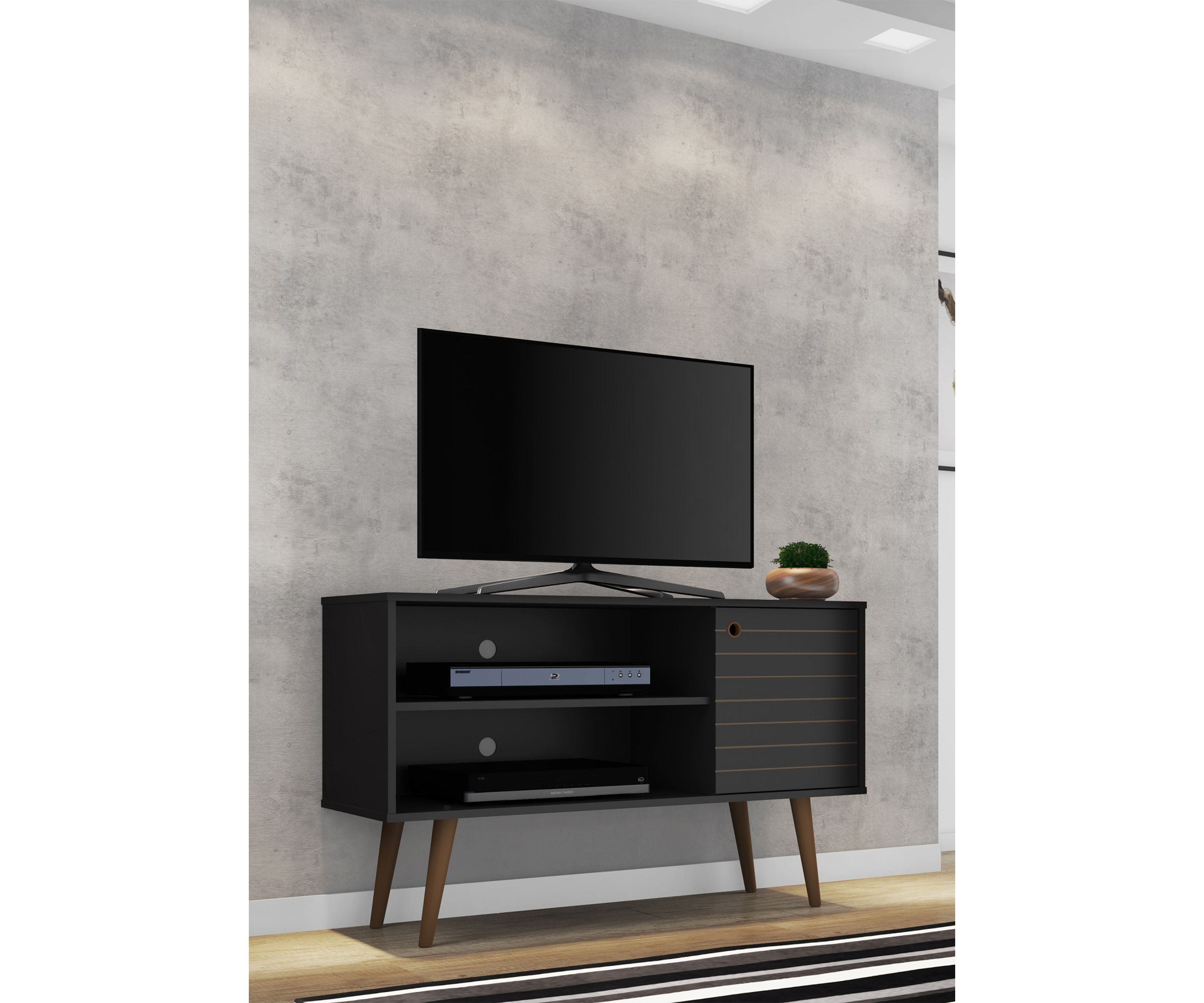 42.52 Inch Black Liberty TV Stand