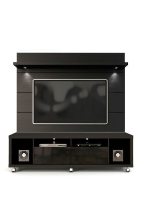 Manhattan Comfort Cabrini TV Stand and Floating Wall TV Panel 1.8, Black -  0638302982030