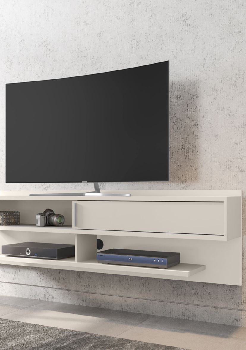 Astor 70.86" Floating Entertainment Center in Off White