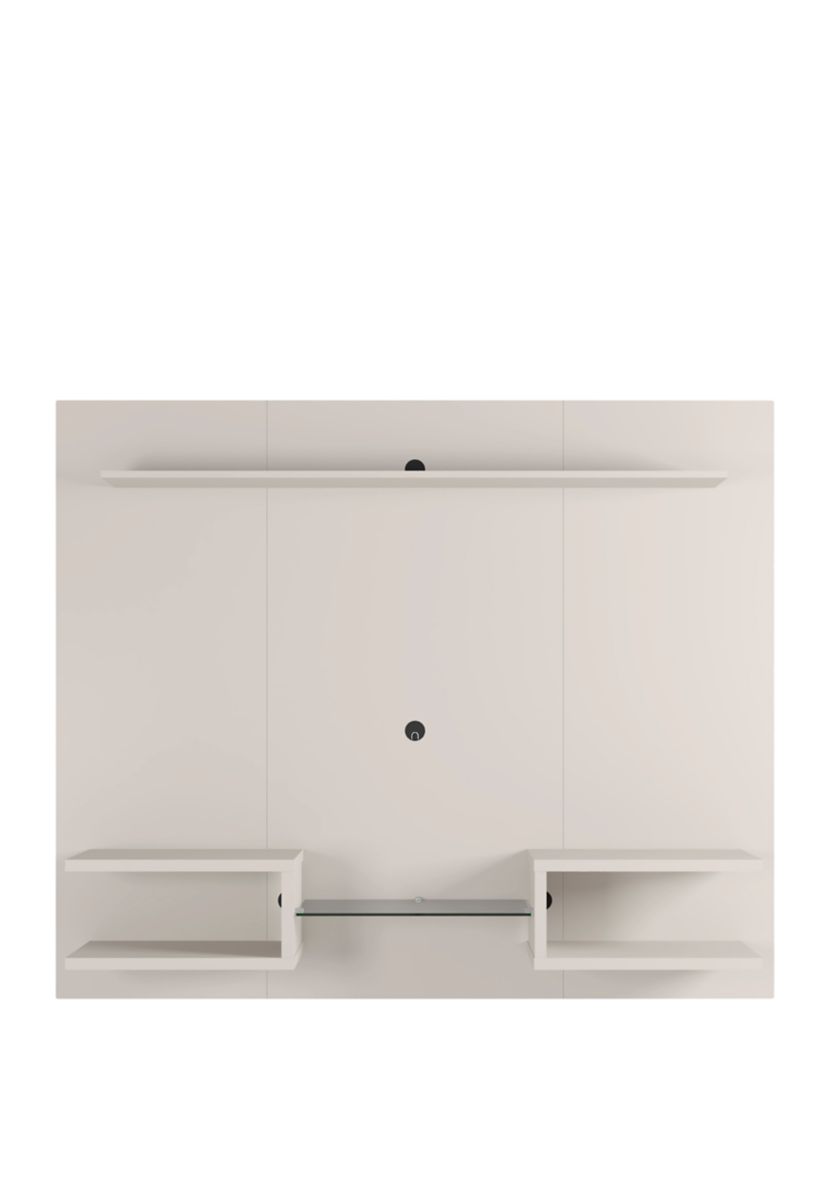 Plaza 64.25" Floating Entertainment Center in Off White
