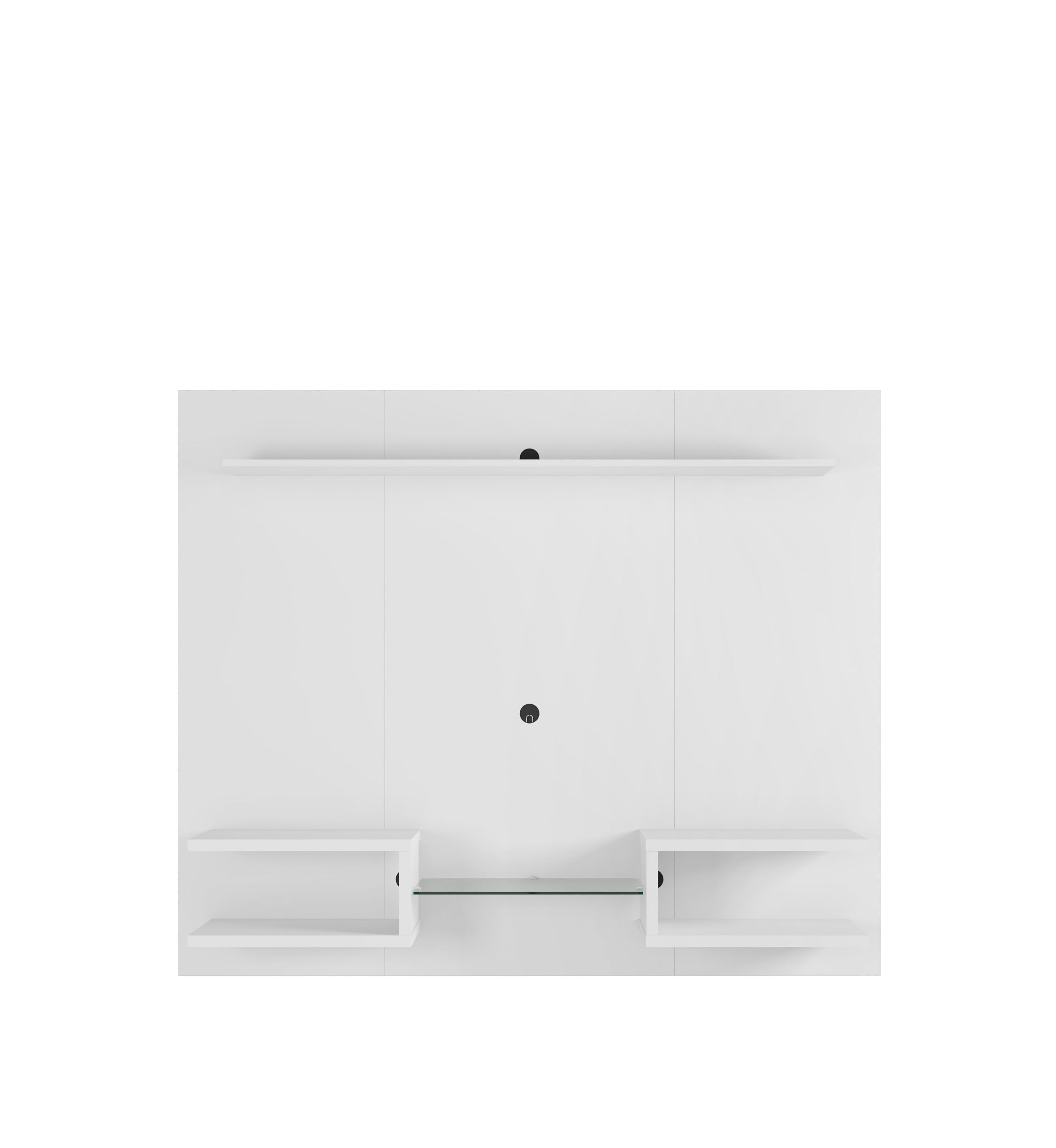 Plaza 64.25" Floating Entertainment Center in White