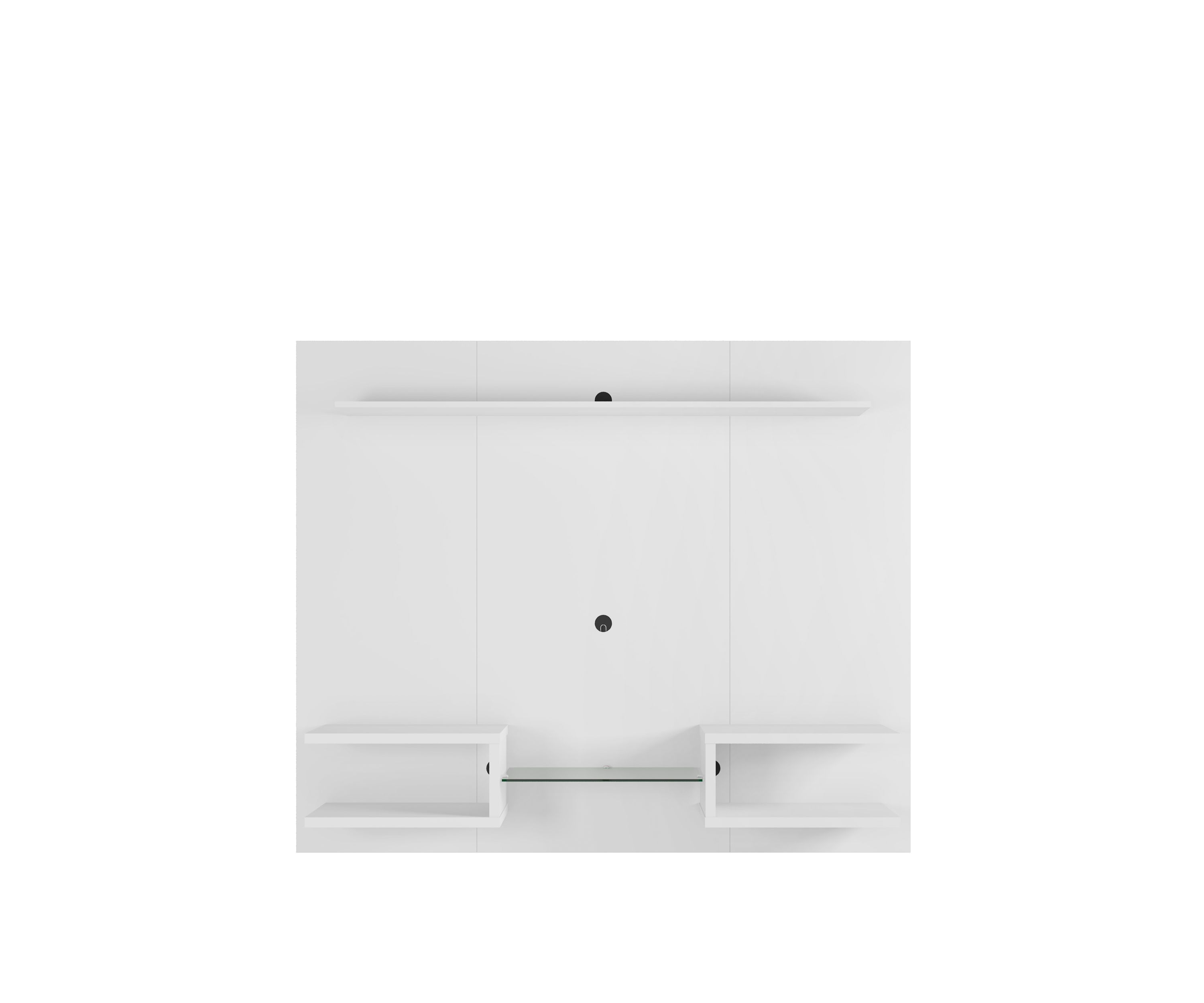 Plaza 64.25" Floating Entertainment Center in White