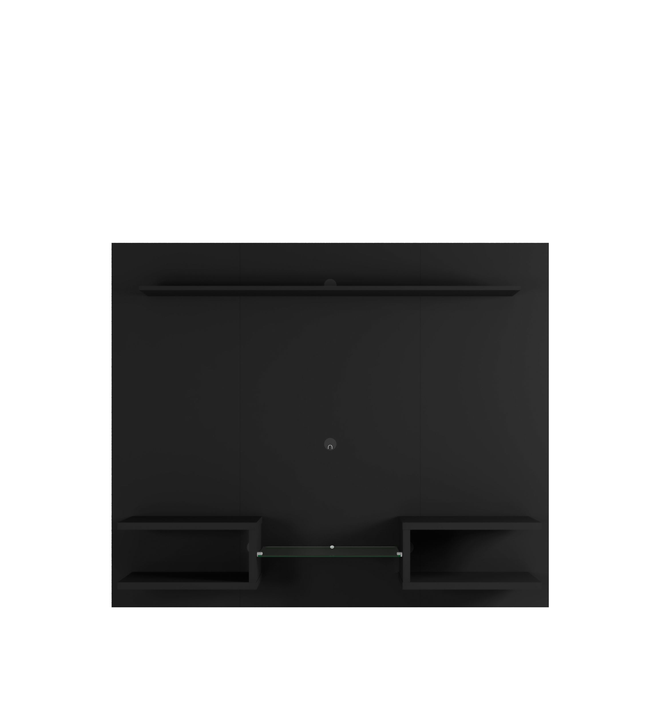 Plaza 64.25" Floating Entertainment Center in Black