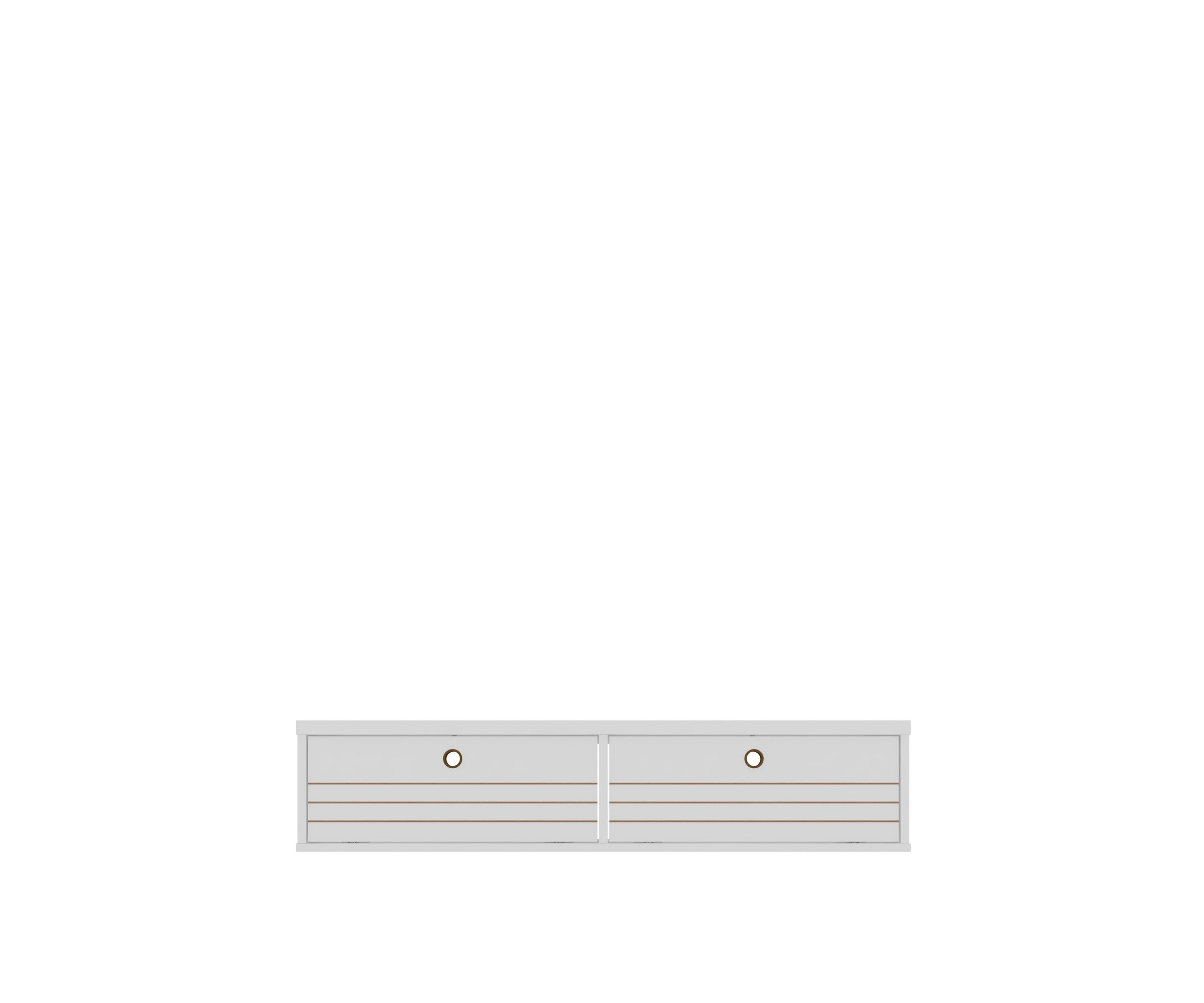 Liberty 42.28" Floating Office Desk in White