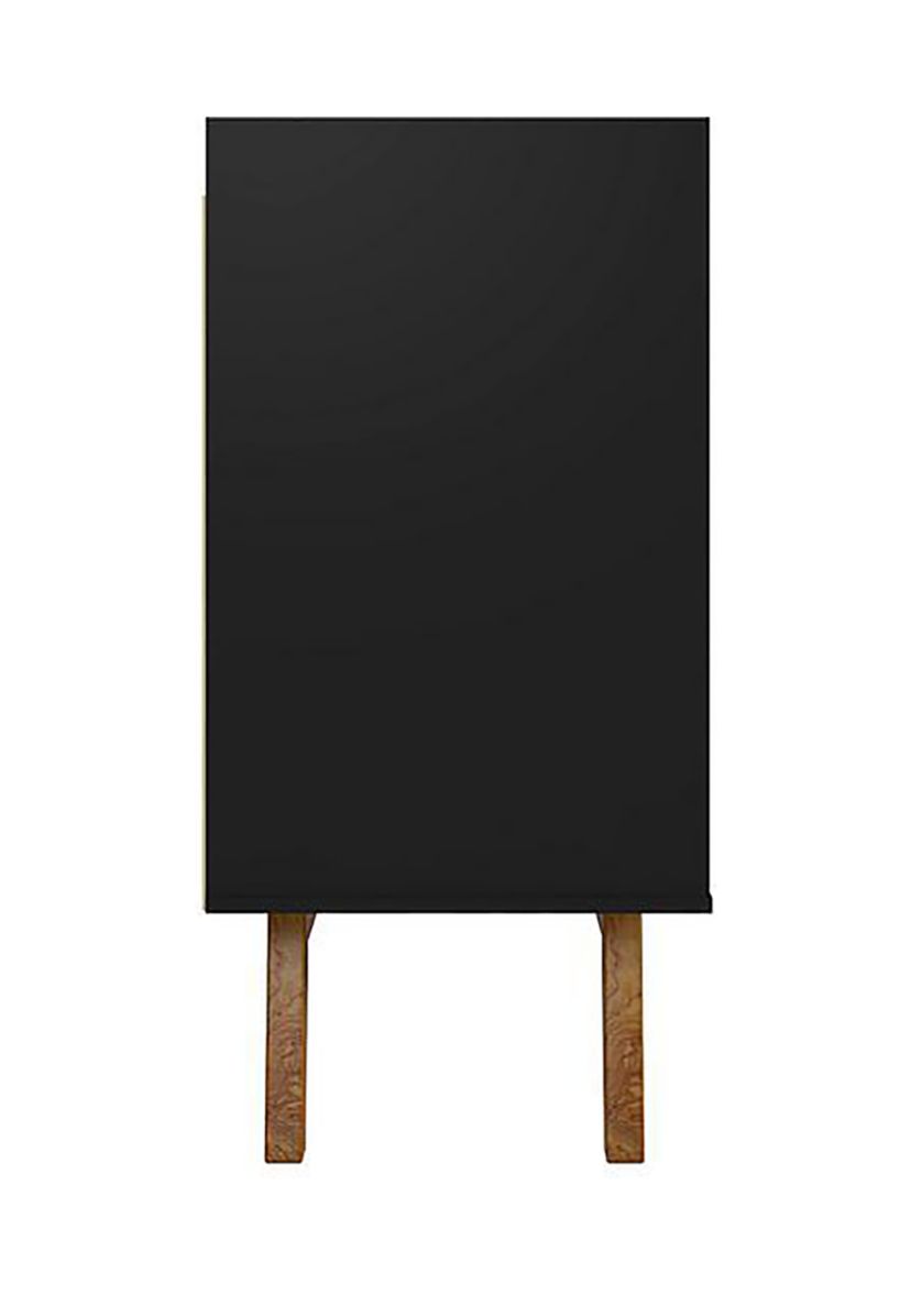 Addie 53.54" Sideboard in Matte Black and Cinnamon