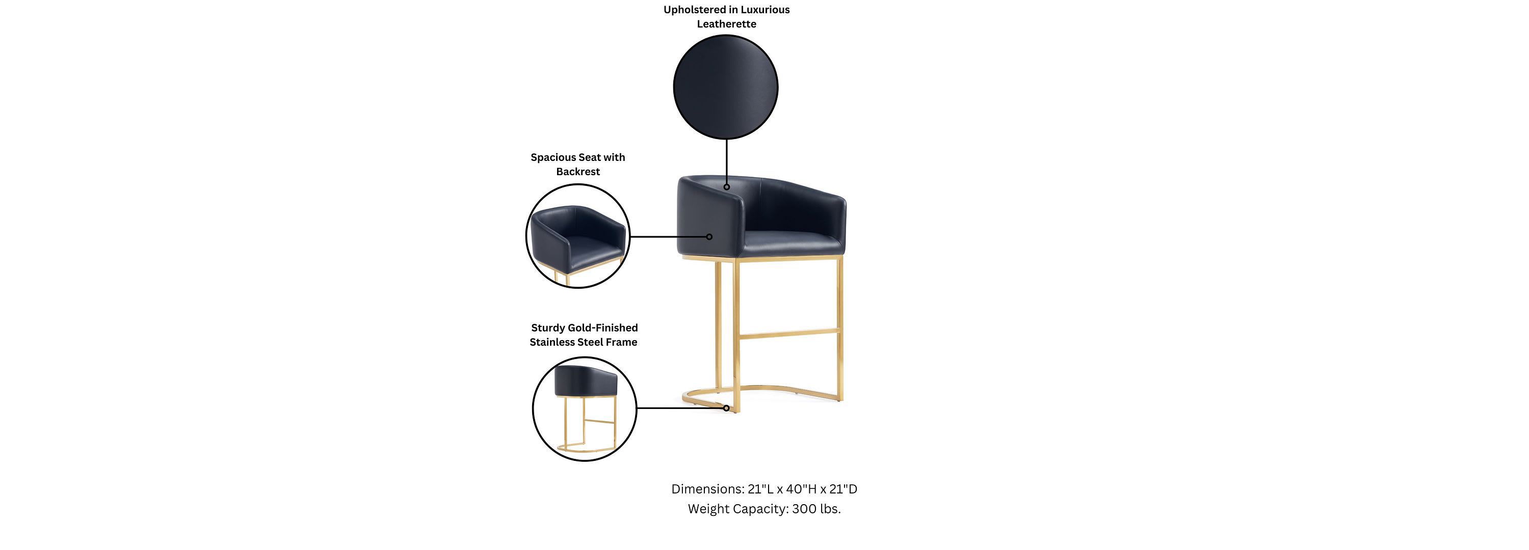 Louvre Barstool - Set of 2