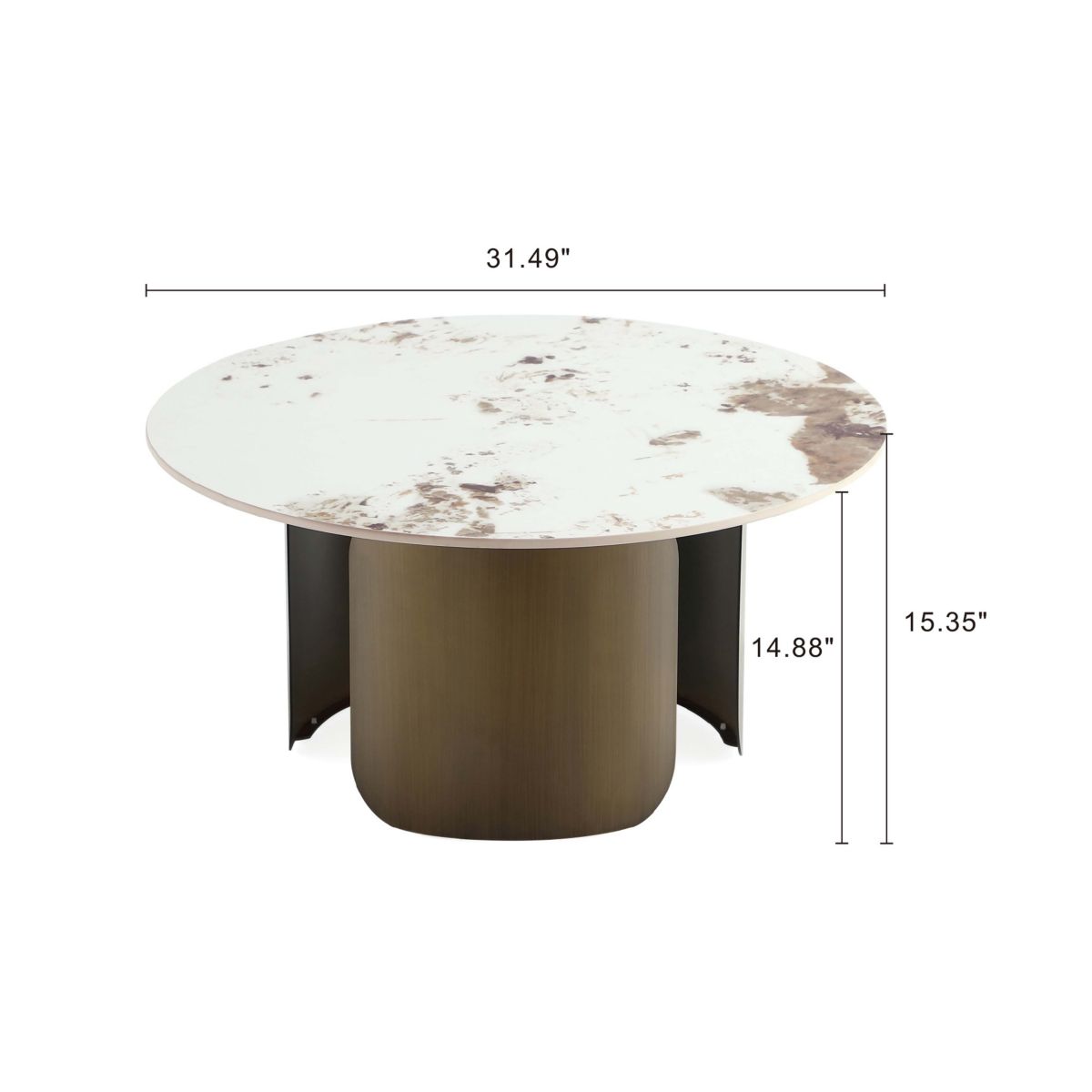 Monica Coffee Table and End Table Set of 2