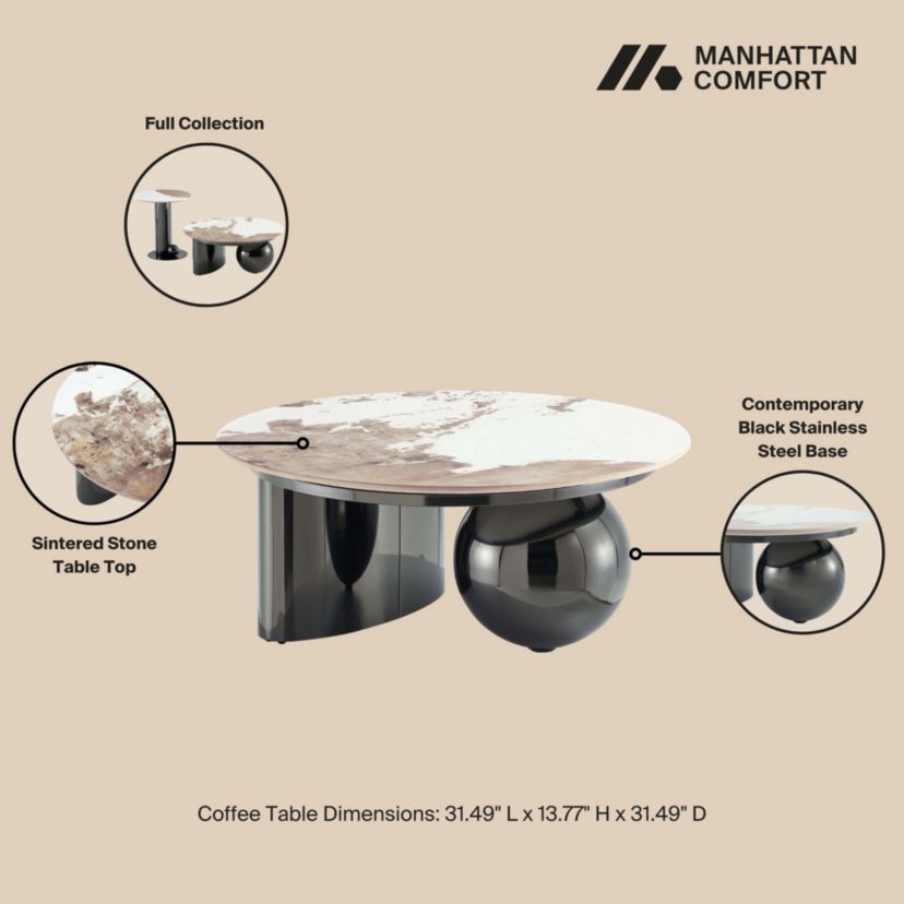 Laurel Coffee Table and End Table Set of 2